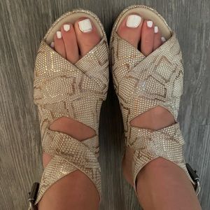 Matisse Snake Skin Platform Sandals